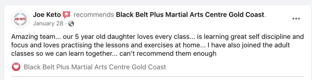 Martial Arts & Karate Classes near Varsity Lakes | Black Belt Plus