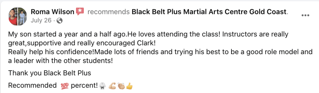 Kids Self Defence Classes Burleigh Heads | Black Belt Plus