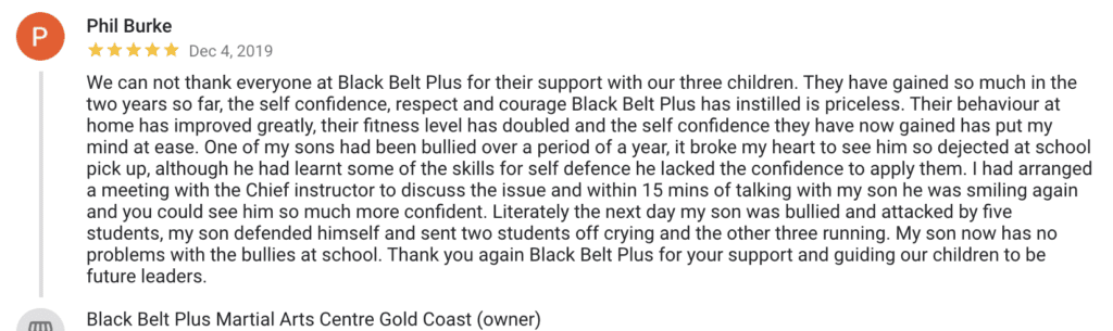 Burleigh Heads Teen Martial Arts Classes | Black Belt Plus
